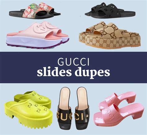 gucci fur mules dupe|Gucci slides knock off.